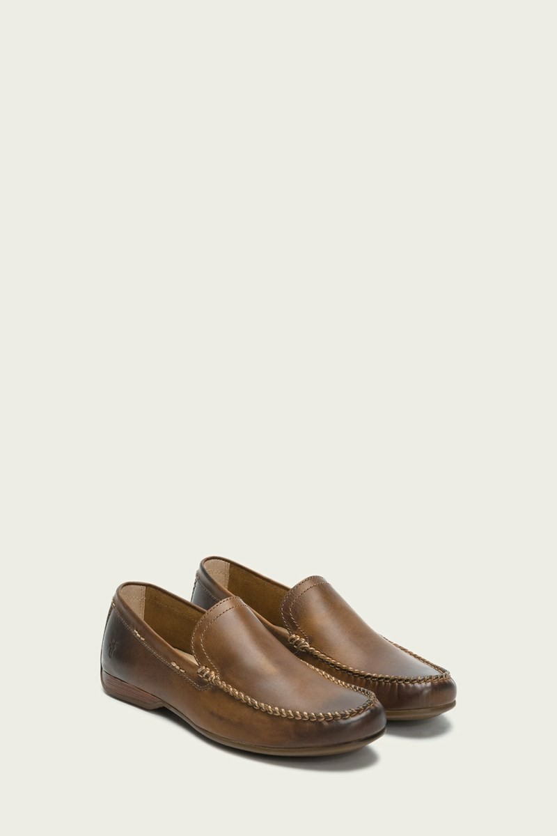 Frye Lewis Venetian Men Oxfords Brown | VBWE60812