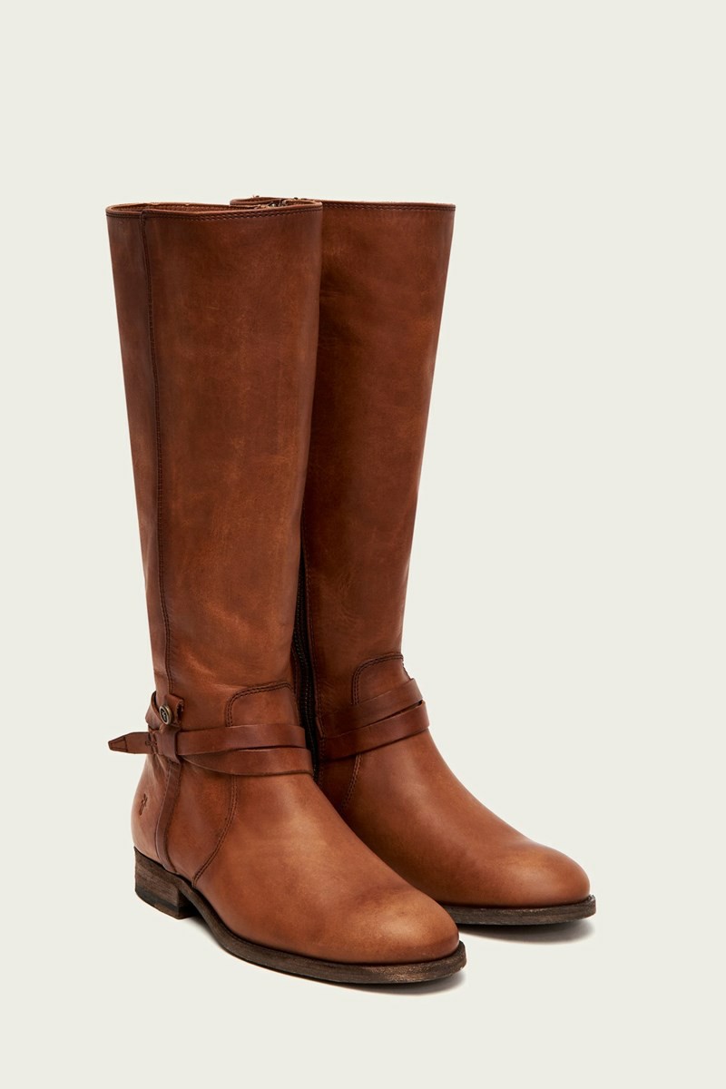 Frye Melissa Belted Tall Women Knee-high Boots Brown | YNWH91732