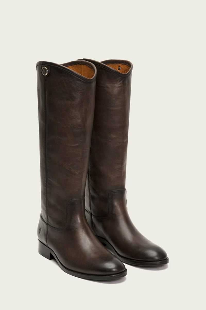 Frye Melissa Button 2 Women Knee-high Boots Chocolate | SQVC35846