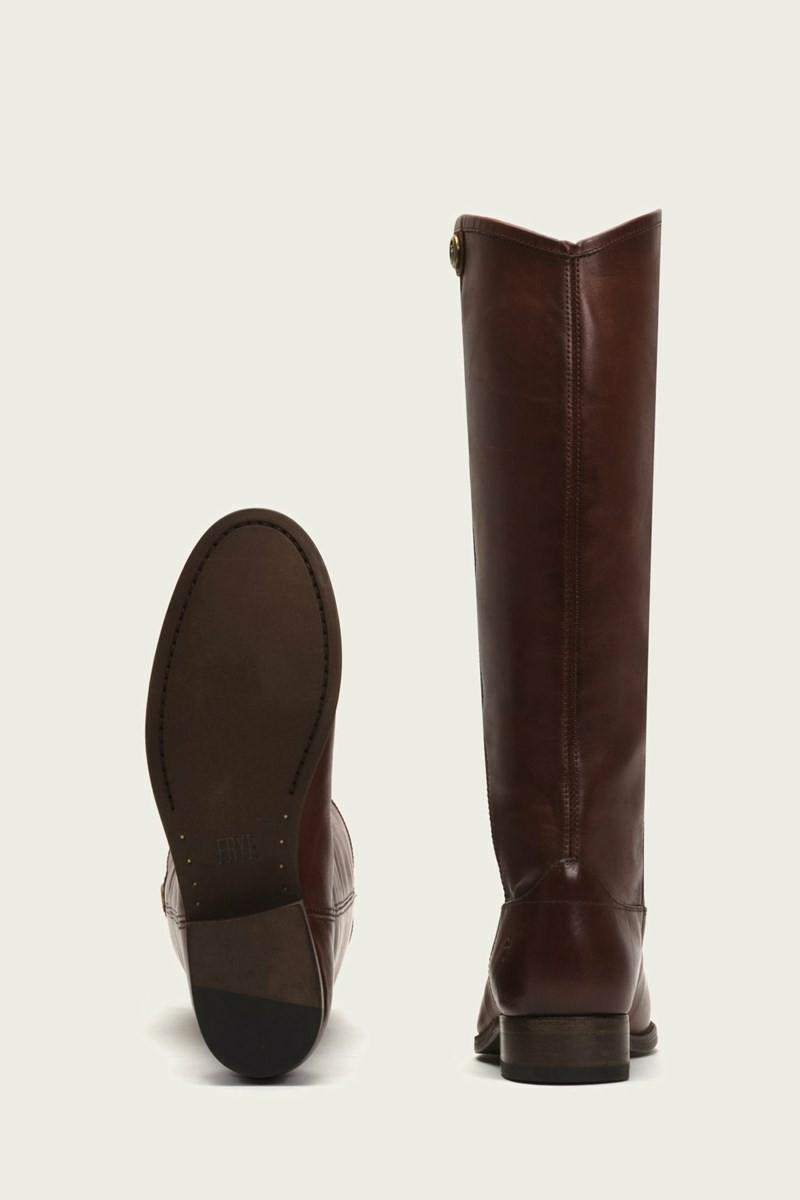 Frye Melissa Button 2 Women Knee-high Boots Brown | OSTB78925