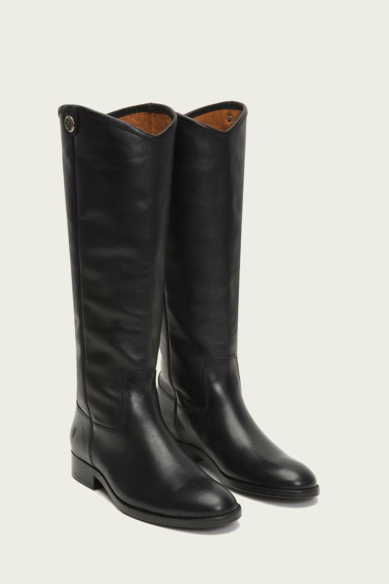 Frye Melissa Button 2 Women Knee-high Boots Black | OLJX20691