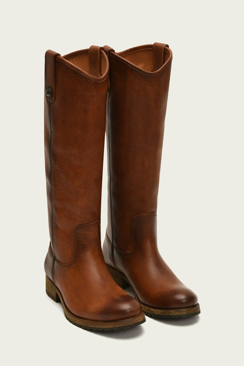 Frye Melissa Button Lug Tall Women Knee-high Boots Brown | OYME96308