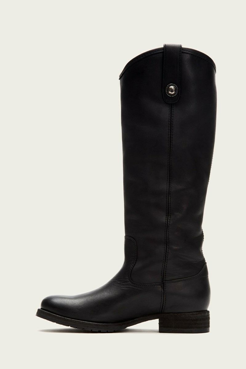 Frye Melissa Button Lug Tall Women Knee-high Boots Black | HMFJ56294