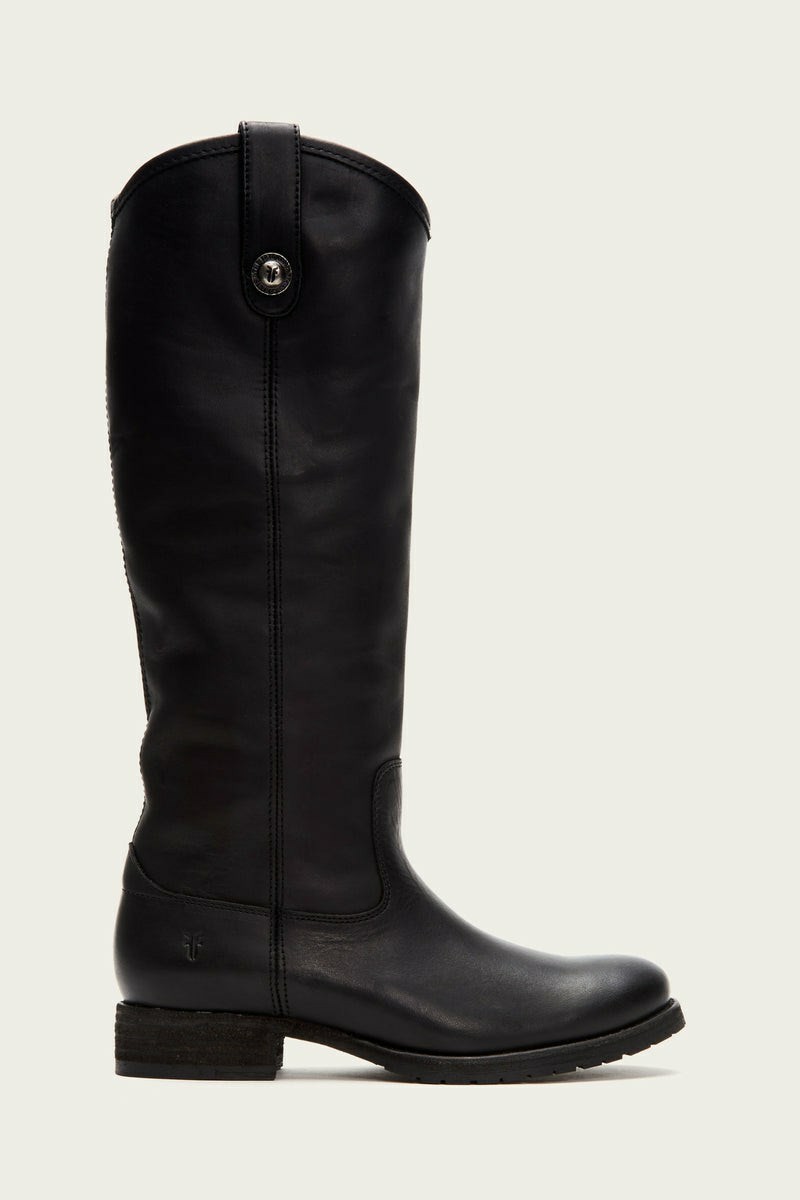 Frye Melissa Button Lug Tall Women Knee-high Boots Black | HMFJ56294