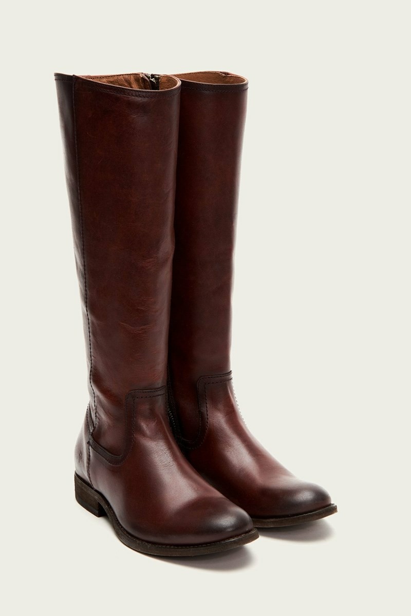 Frye Melissa Inside Zip Tall Women Knee-high Boots Chocolate | RYMT23150