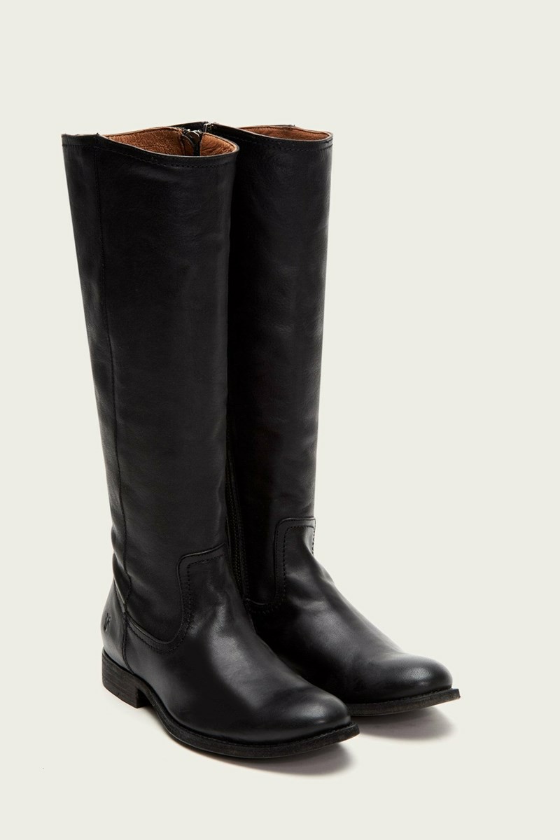 Frye Melissa Inside Zip Tall Women Knee-high Boots Black | DZEH68097