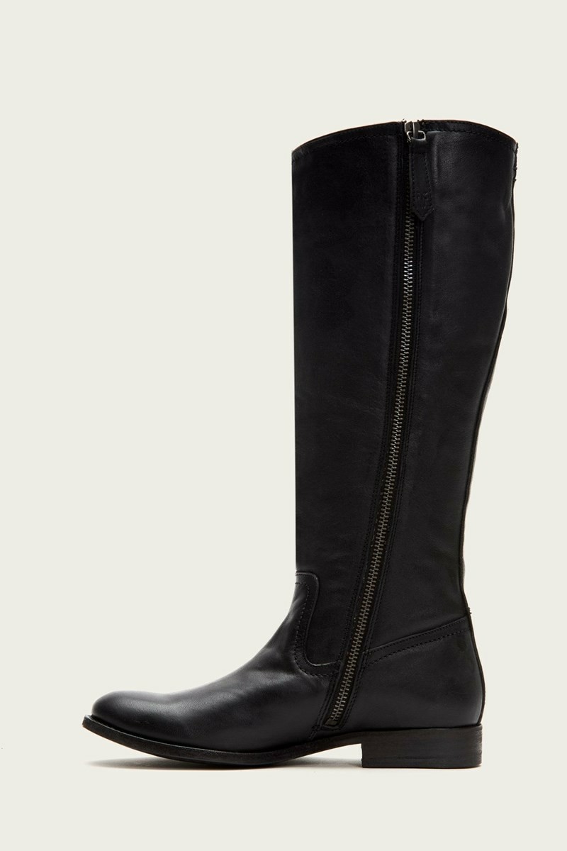 Frye Melissa Inside Zip Tall Women Knee-high Boots Black | DZEH68097