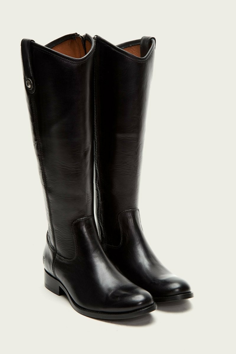 Frye Melissa Inside Zip Women Knee-high Boots Black | PQMN07835