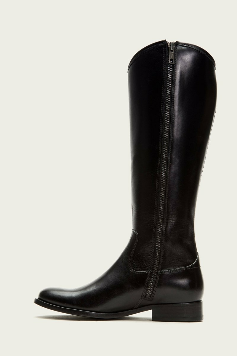 Frye Melissa Inside Zip Women Knee-high Boots Black | PQMN07835