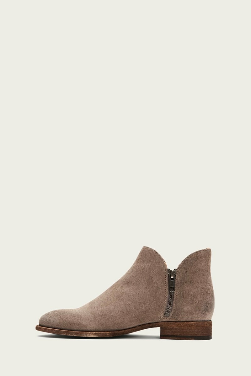 Frye Melissa Shootie Women Ankle Boots Grey | WUJX43617