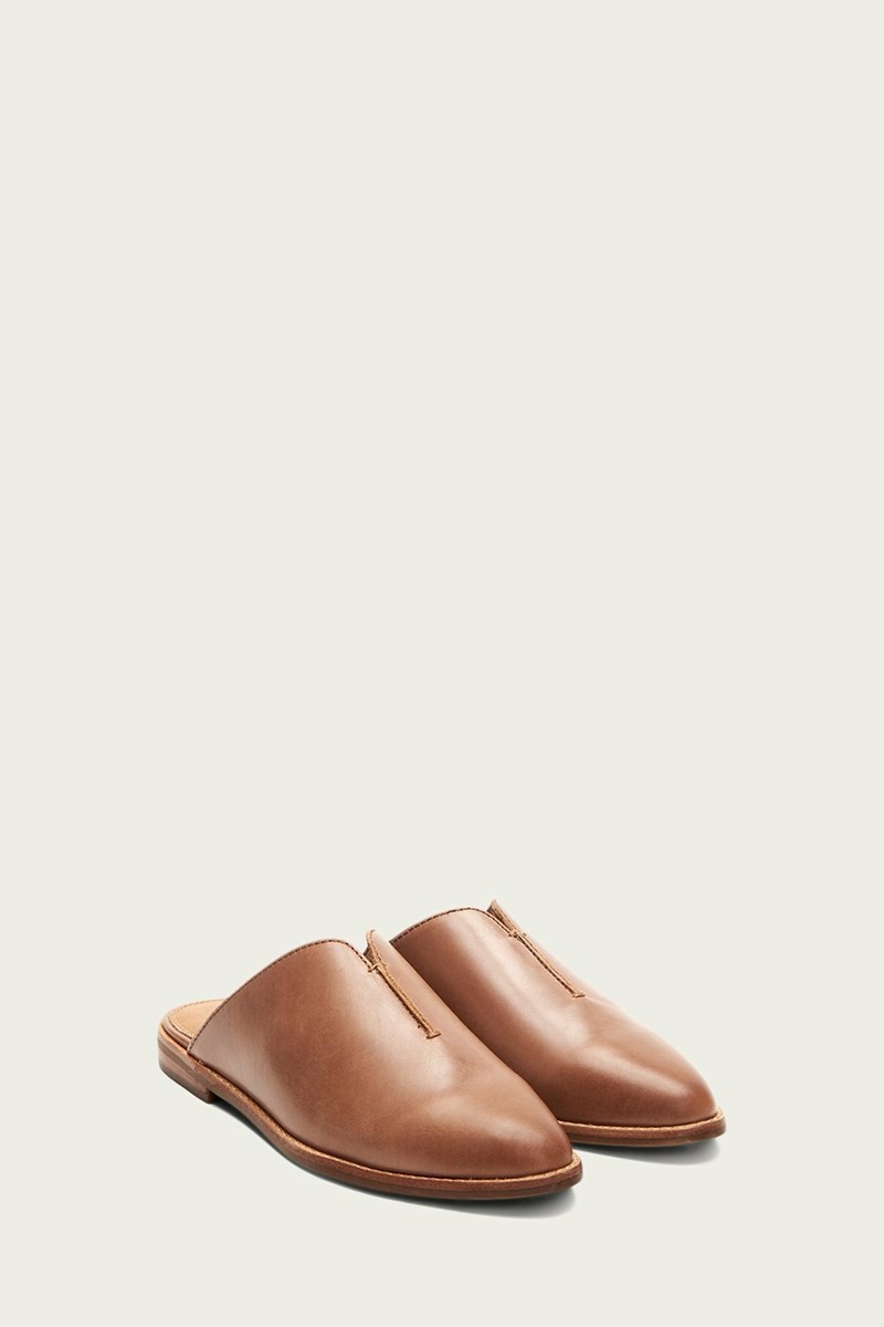 Frye Nolan Seam Women Mules Brown | ITKJ80971