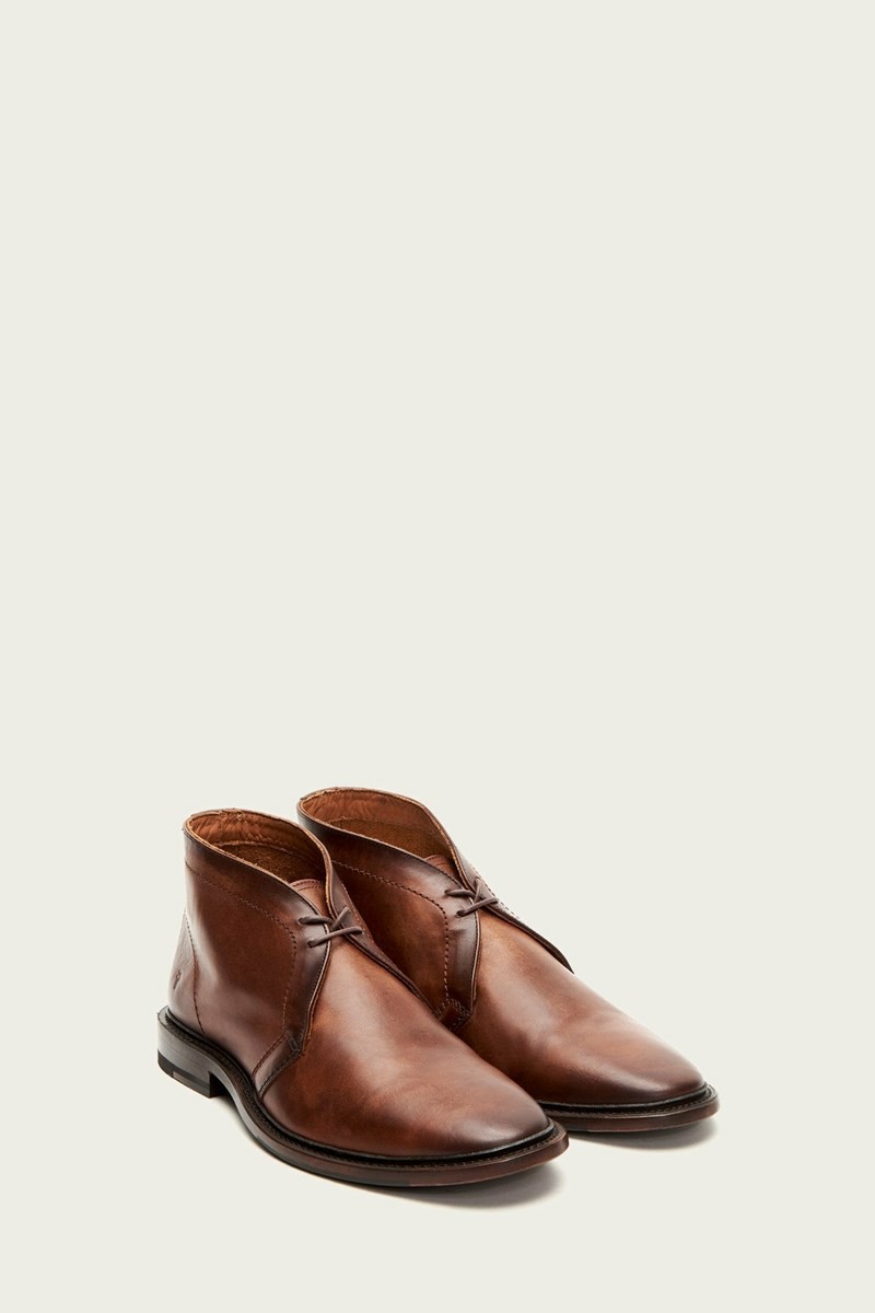 Frye Paul Chukka Men Dress Shoes Brown | BKHE71694