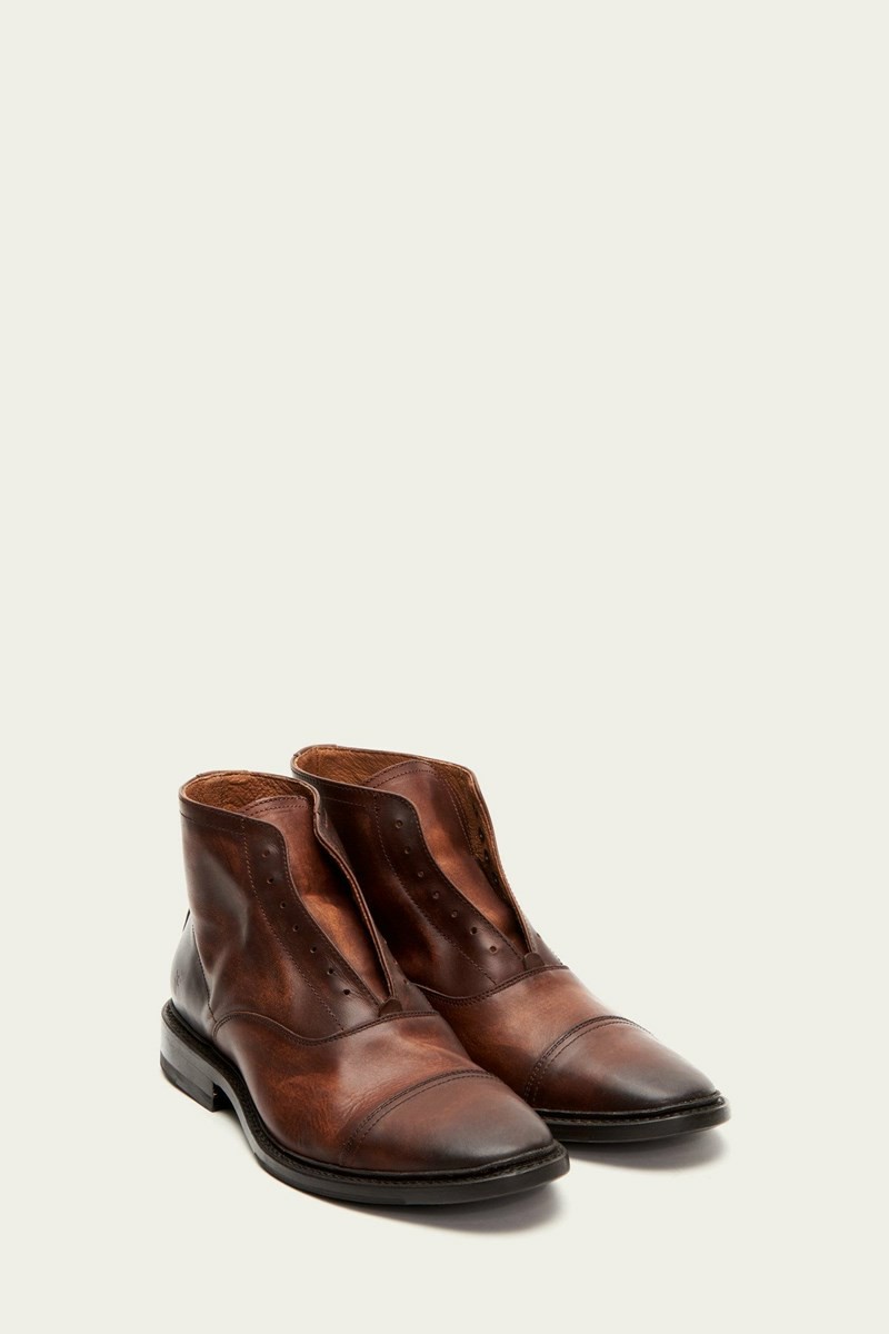 Frye Paul Lace Up Men Dress Shoes Brown | OPVE42709