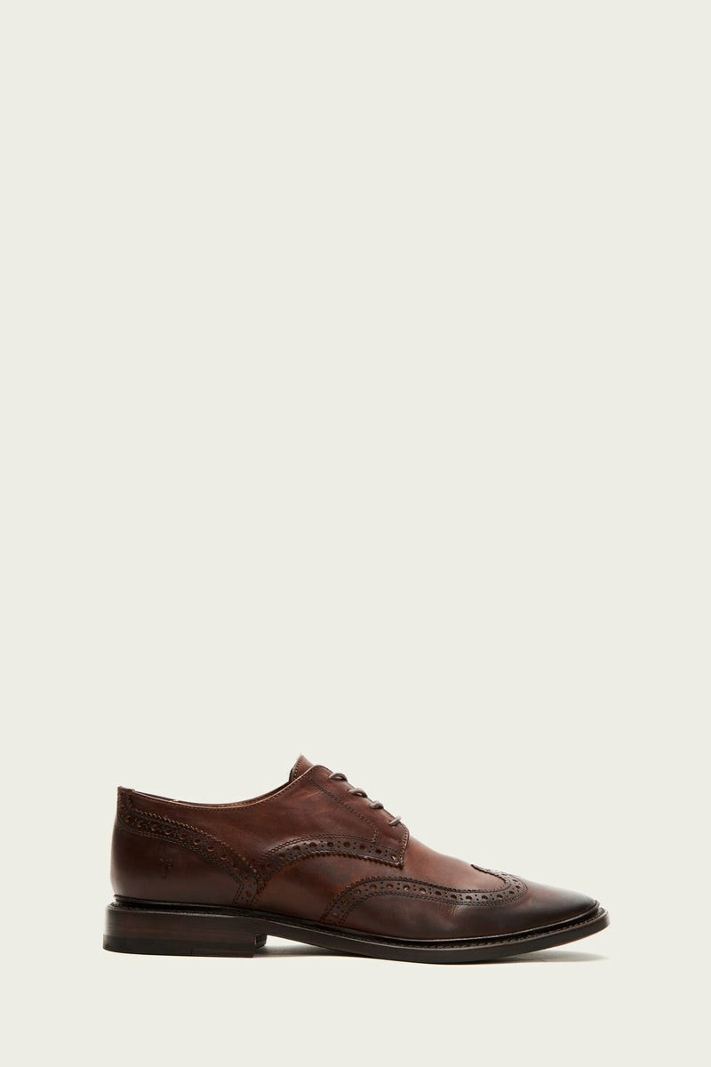 Frye Paul Wingtip Men Dress Shoes Brown | WZCN08741