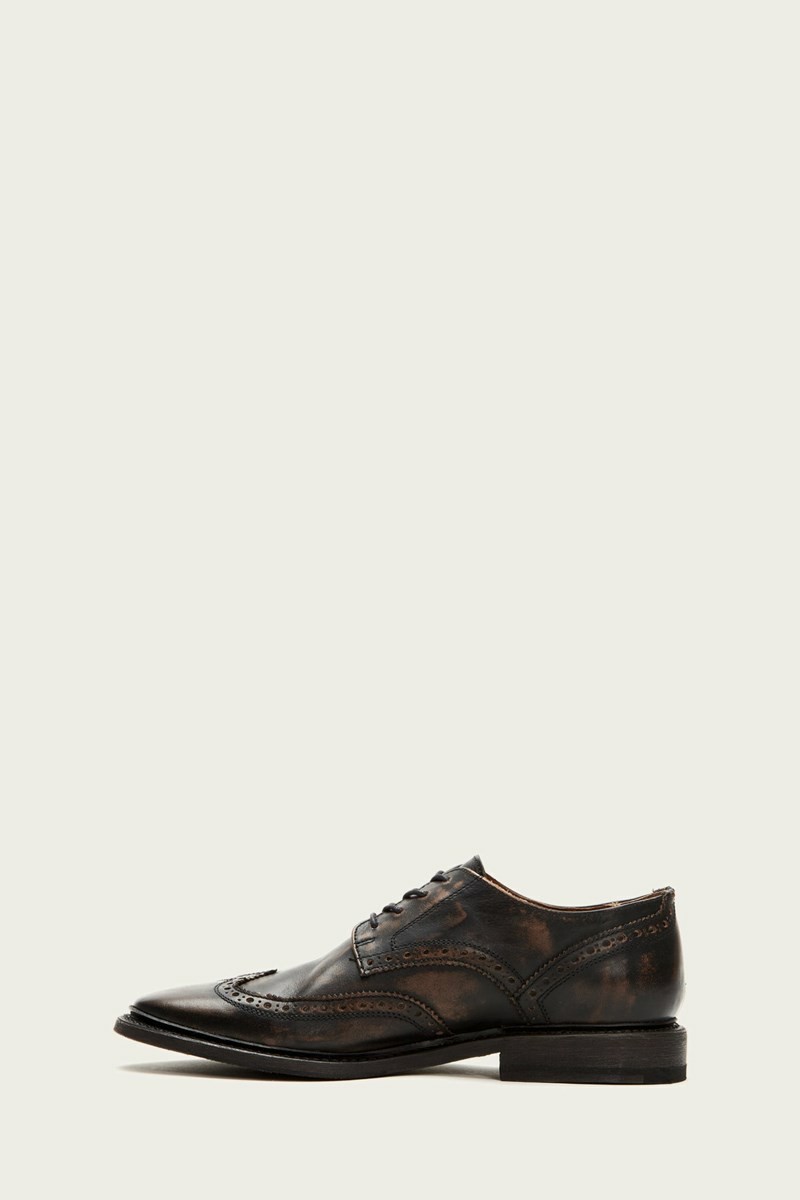 Frye Paul Wingtip Men Oxfords Black | NEYA94072