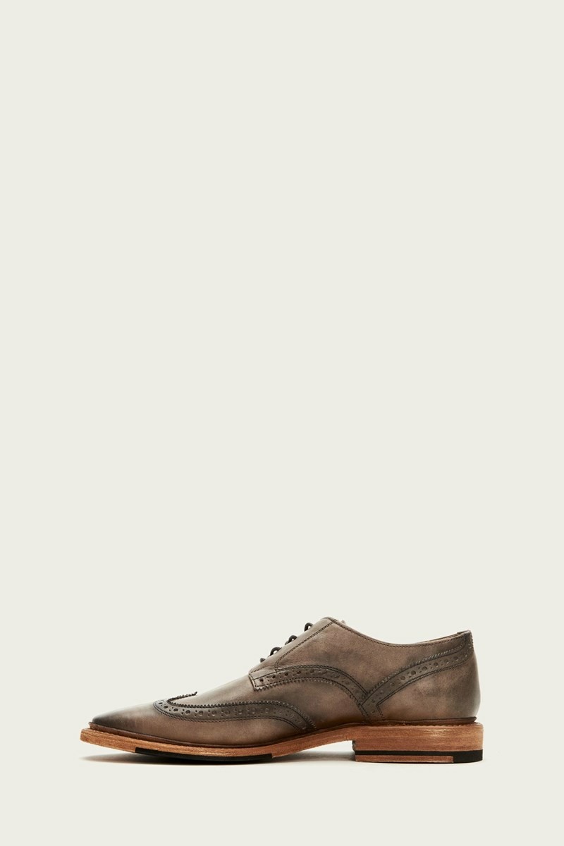 Frye Paul Wingtip Men Oxfords Grey | BLIS51047