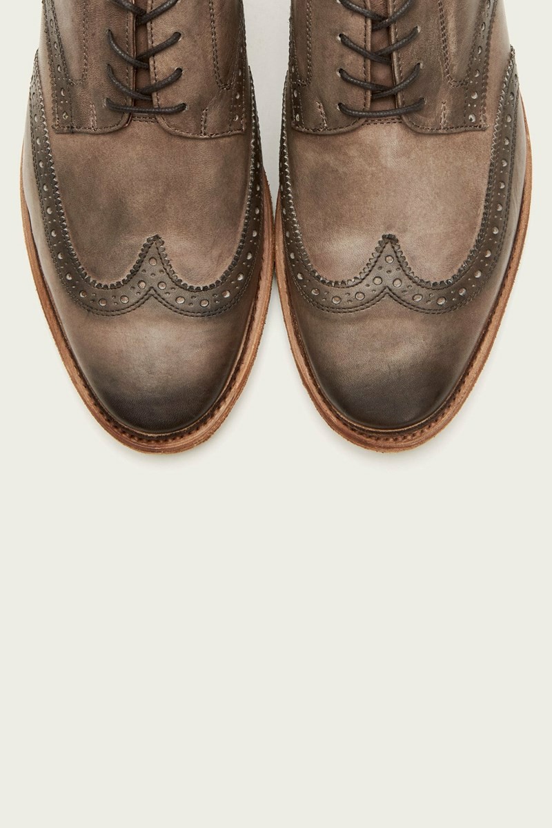 Frye Paul Wingtip Men Oxfords Grey | BLIS51047