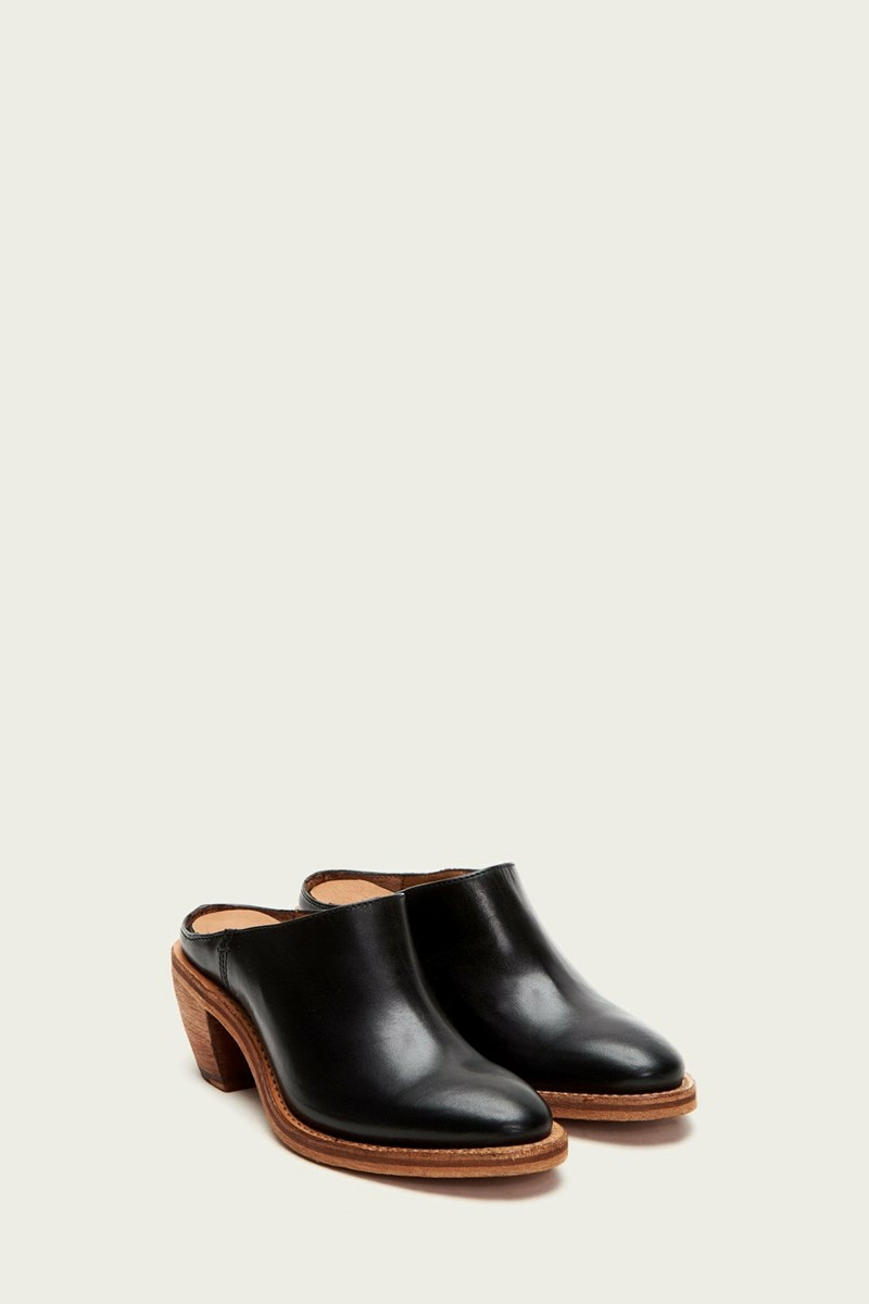 Frye Rosalia Women Mules Black | HZRW89504