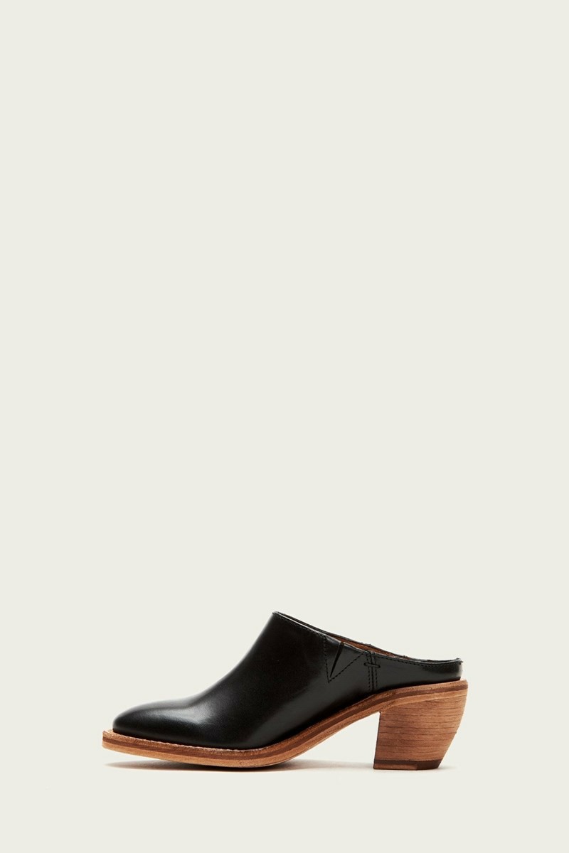 Frye Rosalia Women Mules Black | HZRW89504