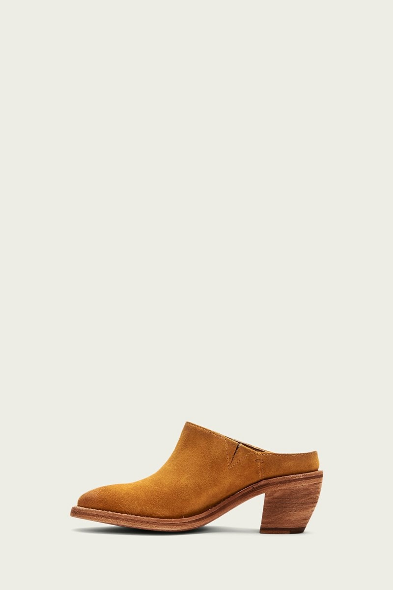 Frye Rosalia Women Mules Mustard | KRCM80643