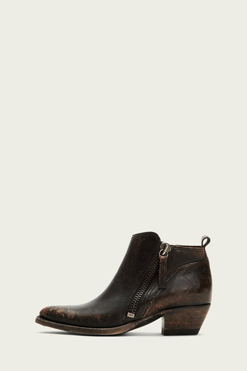 Frye Sacha Moto Short Women Ankle Boots Black | IPXE14395