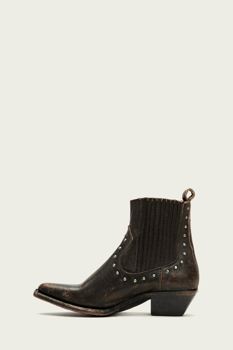 Frye Sacha Stud Chelsea Women Chelsea Boots Black | JMUV08457