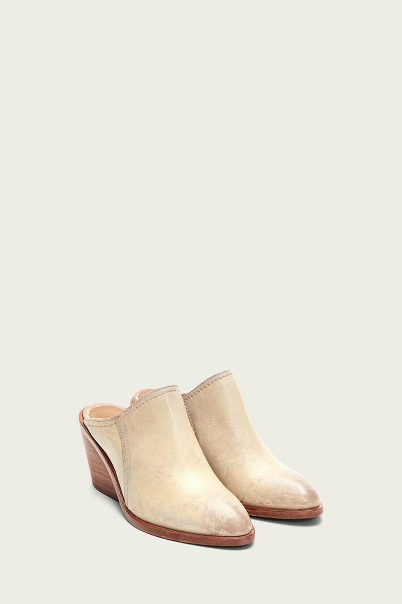 Frye Serena Women Mules White | UIJD92764