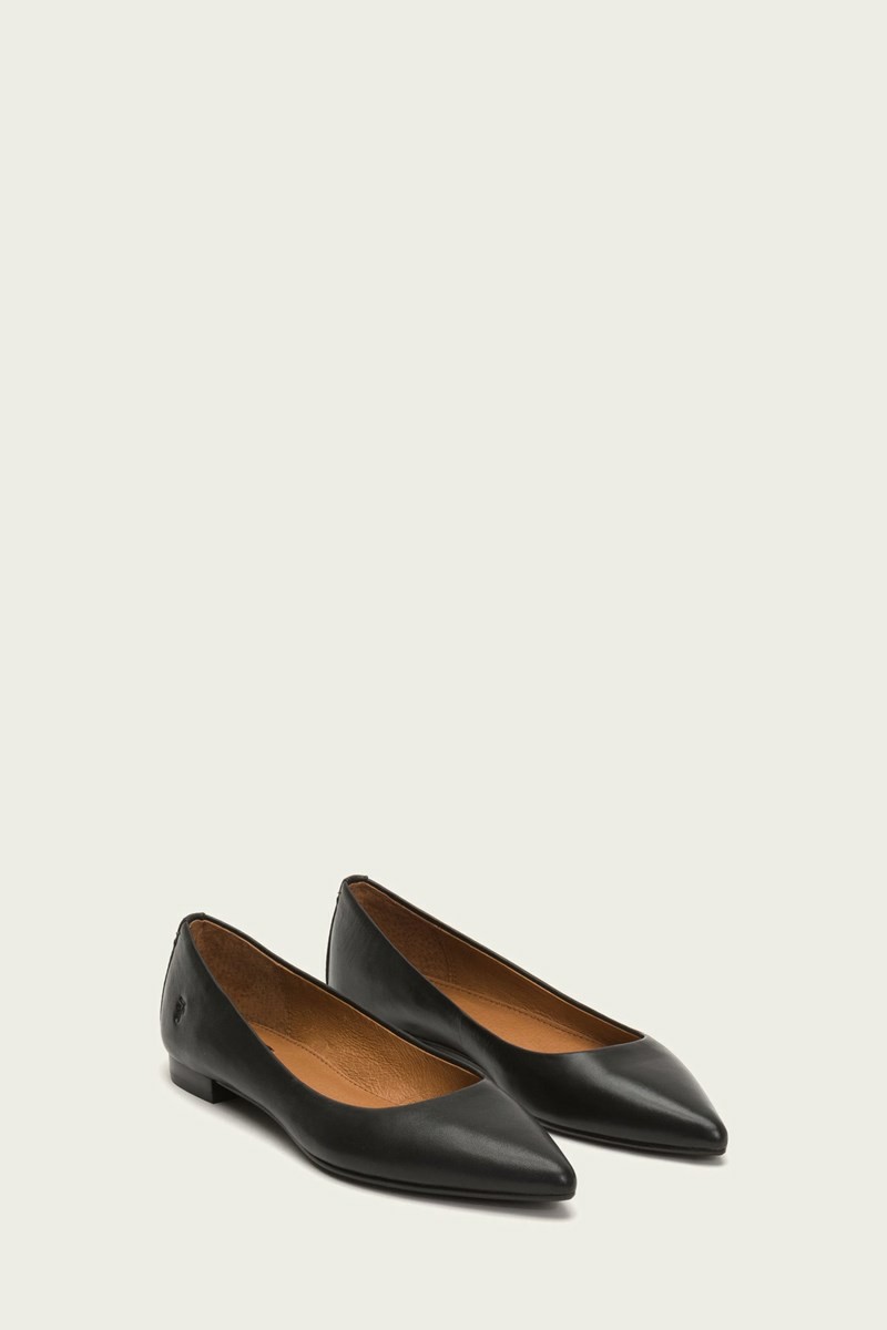 Frye Sienna Women Ballet Flats Black | QZRT32194