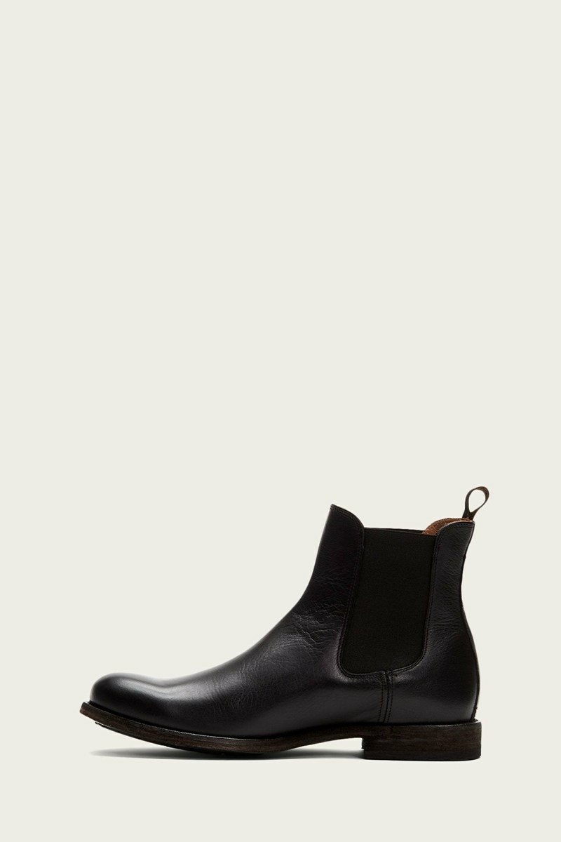 Frye Tyler Men Chelsea Boots Black | XHRD95068