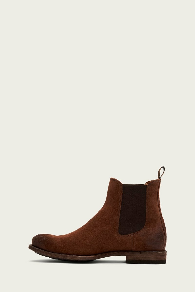 Frye Tyler Men Chelsea Boots Brown | OVFE98037