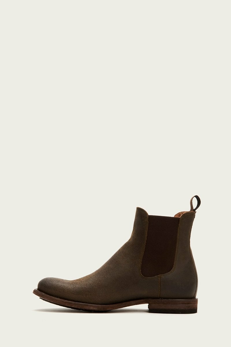 Frye Tyler Men Chelsea Boots Khaki | PRIU56018