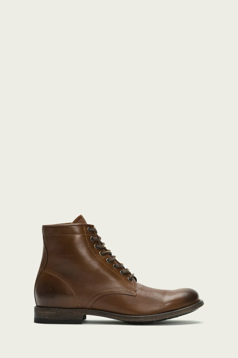 Frye Tyler Men Lace Up Boots Brown | JATR28974