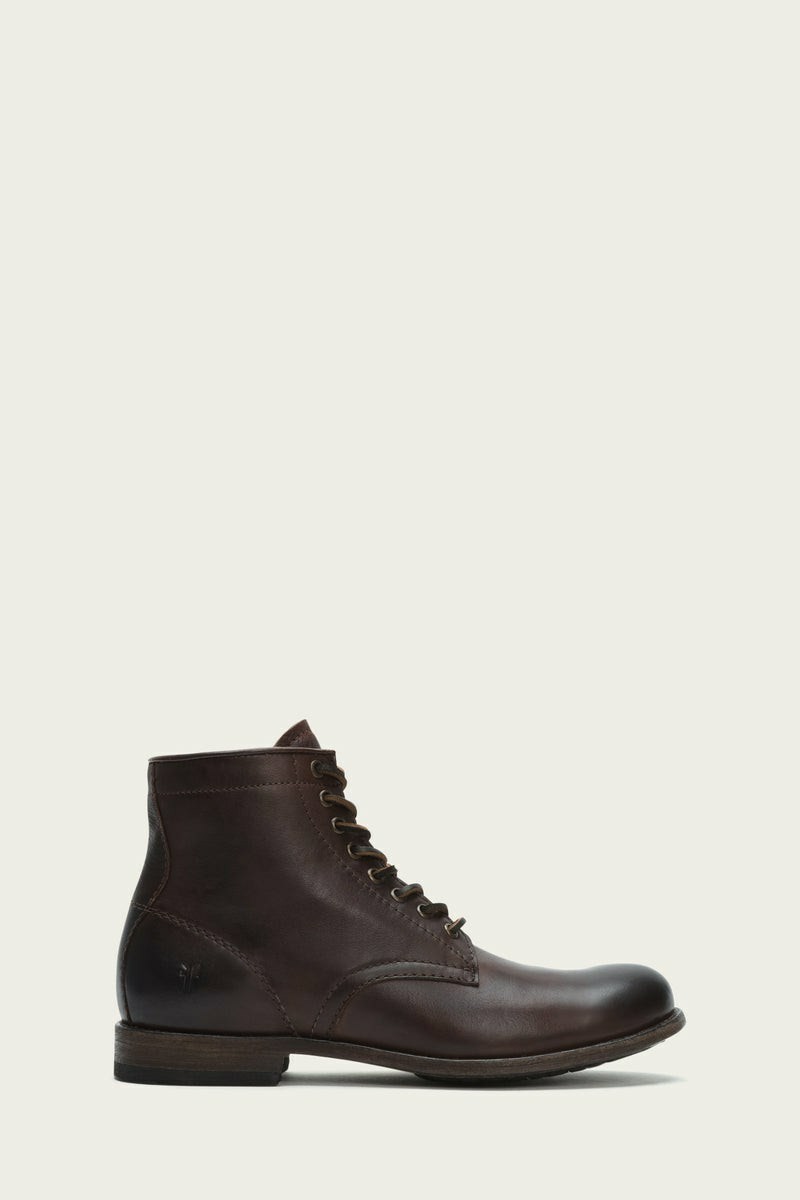 Frye Tyler Men Lace Up Boots Brown | ZXSG91748