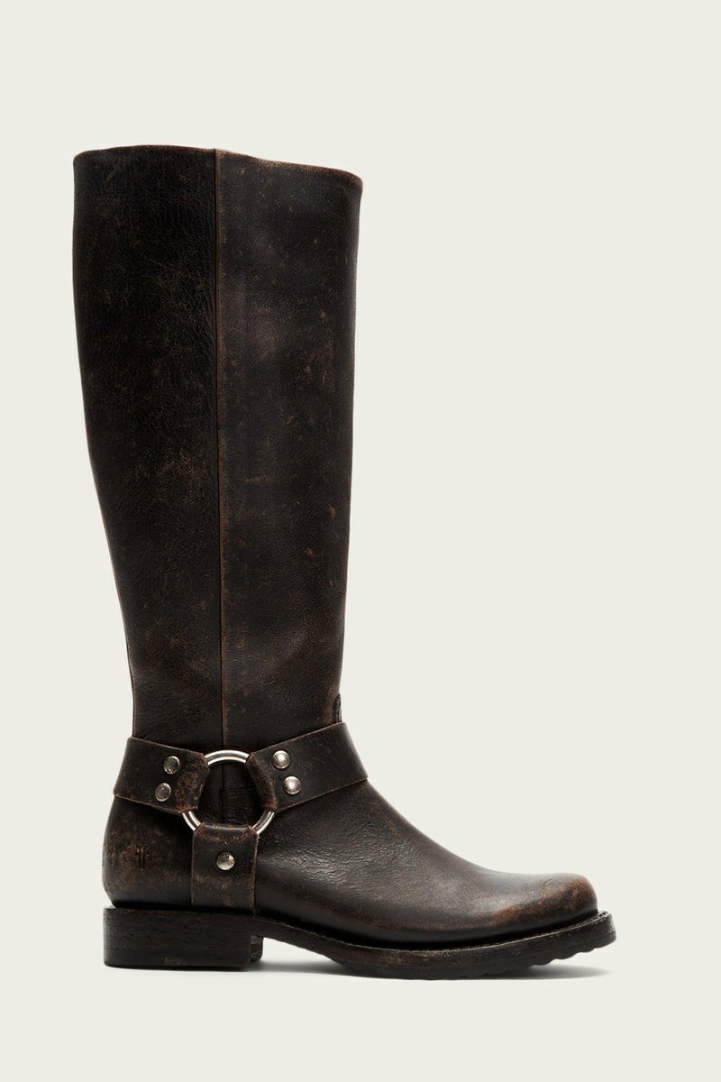 Frye Veronica Harness Tall Women Knee-high Boots Black | QIOU81653