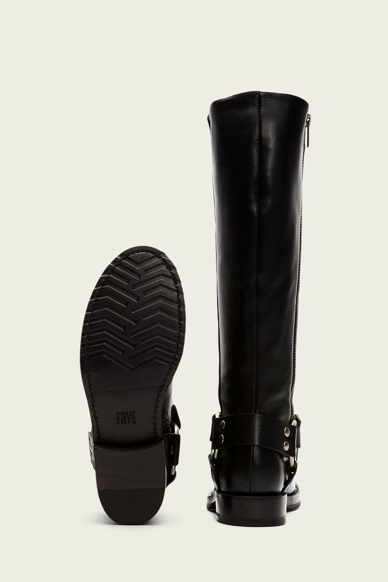 Frye Veronica Harness Tall Women Knee-high Boots Black | JWNQ32906