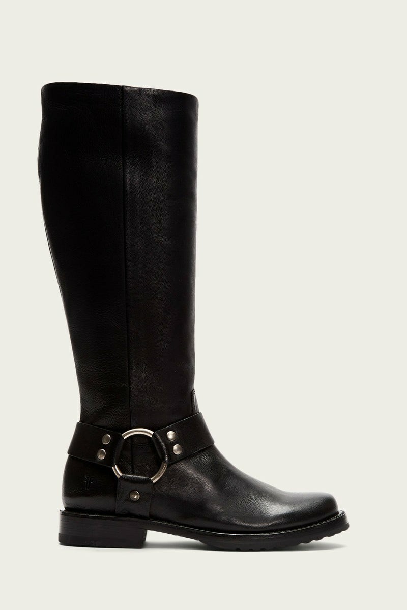 Frye Veronica Harness Tall Women Knee-high Boots Black | JWNQ32906