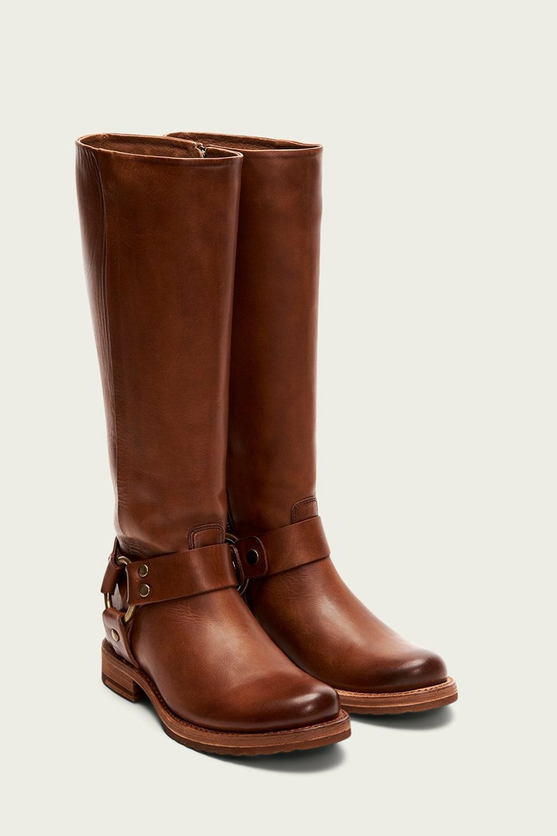 Frye Veronica Harness Tall Women Knee-high Boots Brown | HKXR29601