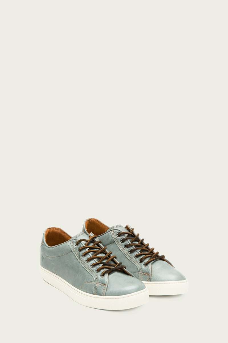 Frye Walker Low Lace Men Sneakers Grey | DFGB65987