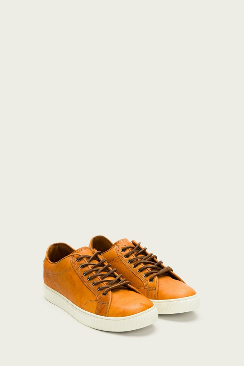 Frye Walker Low Lace Men Sneakers Yellow | AJOX13582