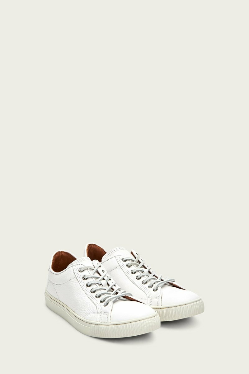 Frye Walker Low Men Sneakers White | TCDR46859