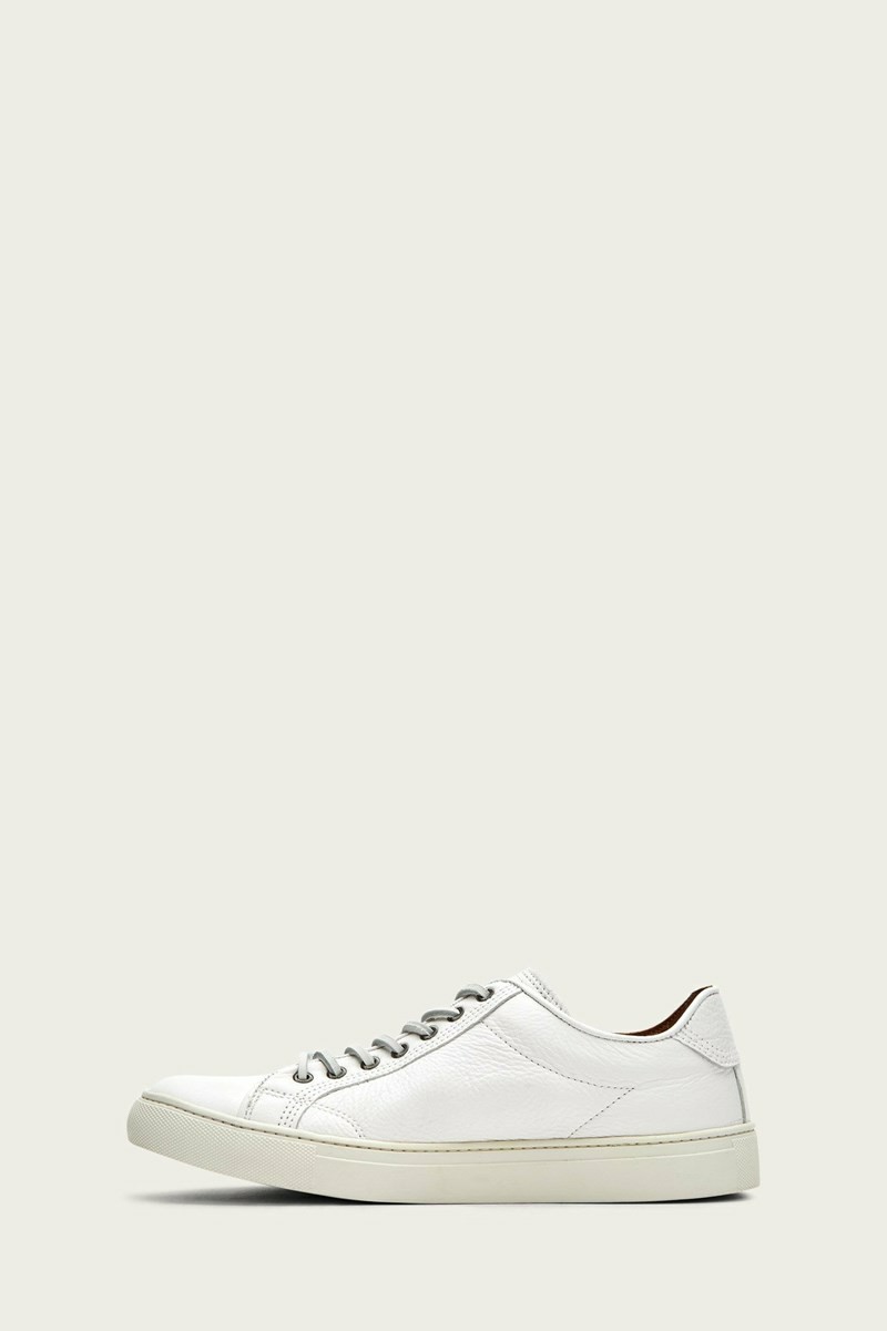 Frye Walker Low Men Sneakers White | TCDR46859