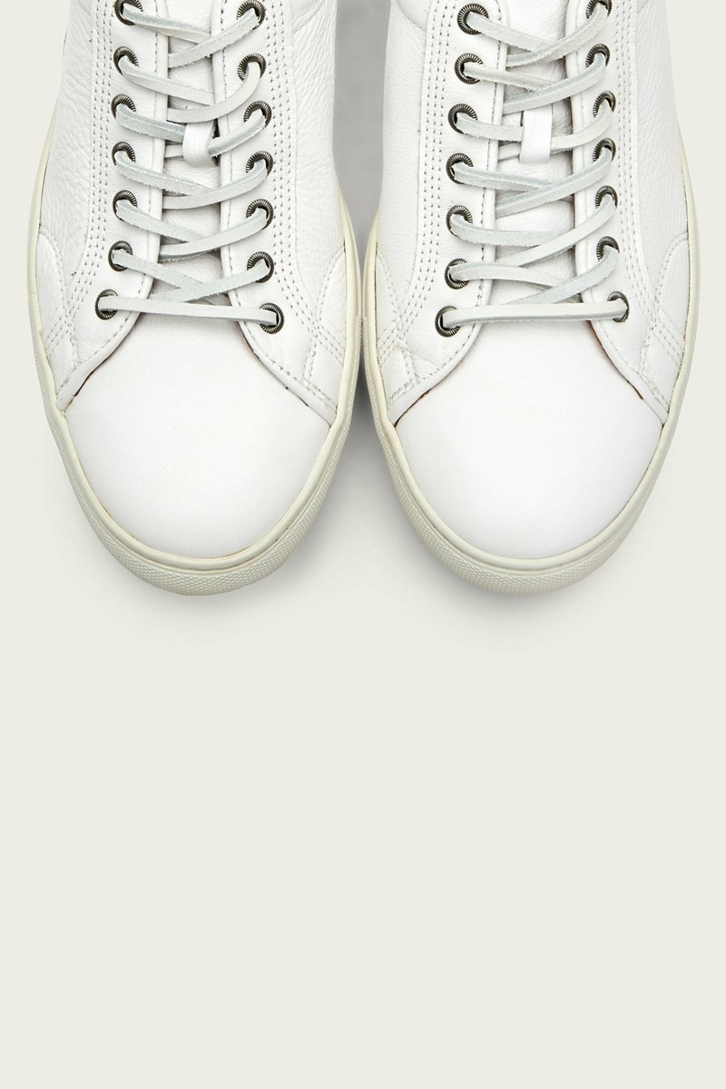 Frye Walker Low Men Sneakers White | TCDR46859