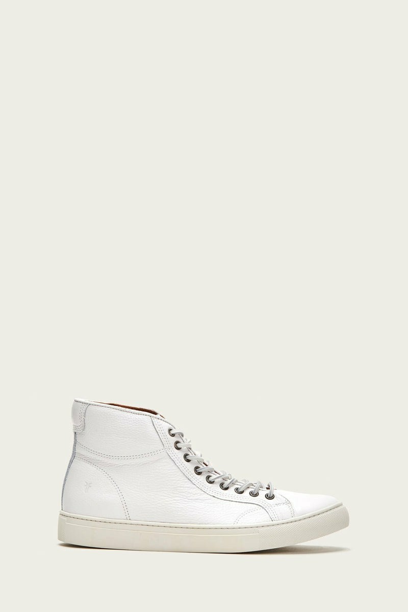 Frye Walker Mid Lace Men Sneakers White | OUEB13627