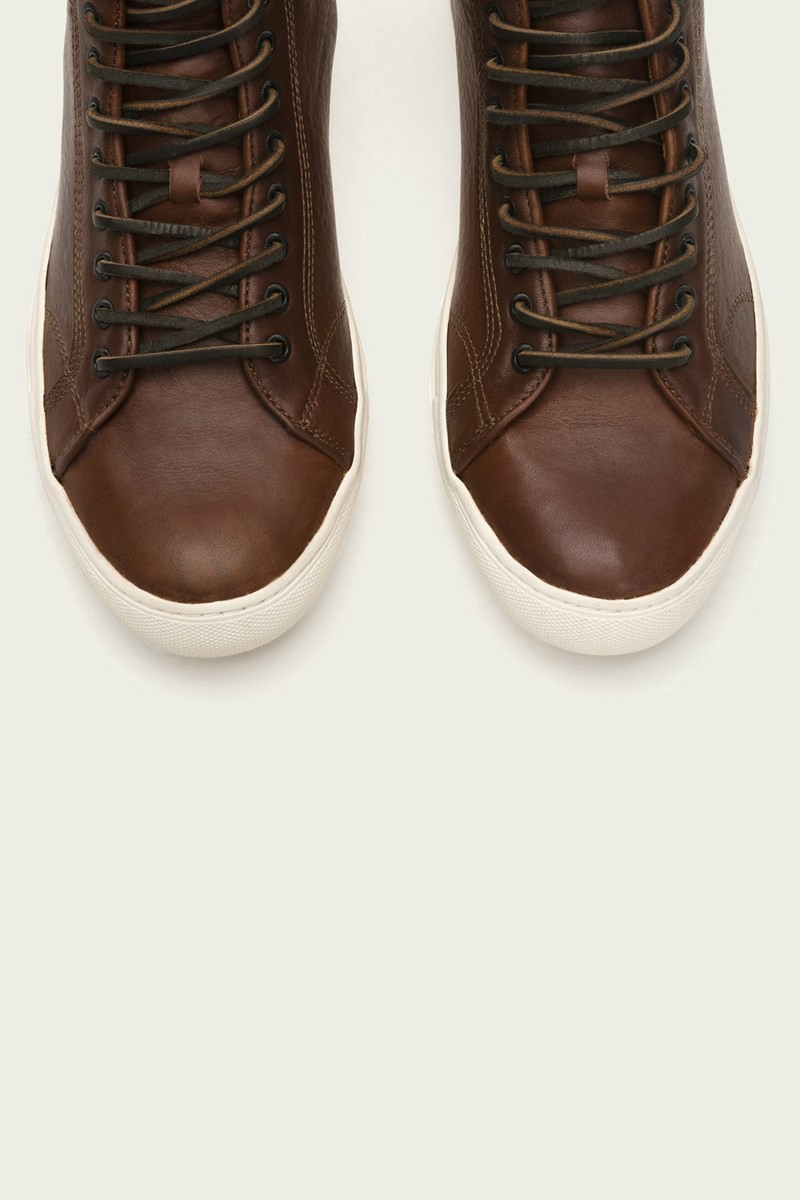 Frye Walker Midlace Men Sneakers Brown | PBMR38765